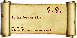 Illy Veronika névjegykártya